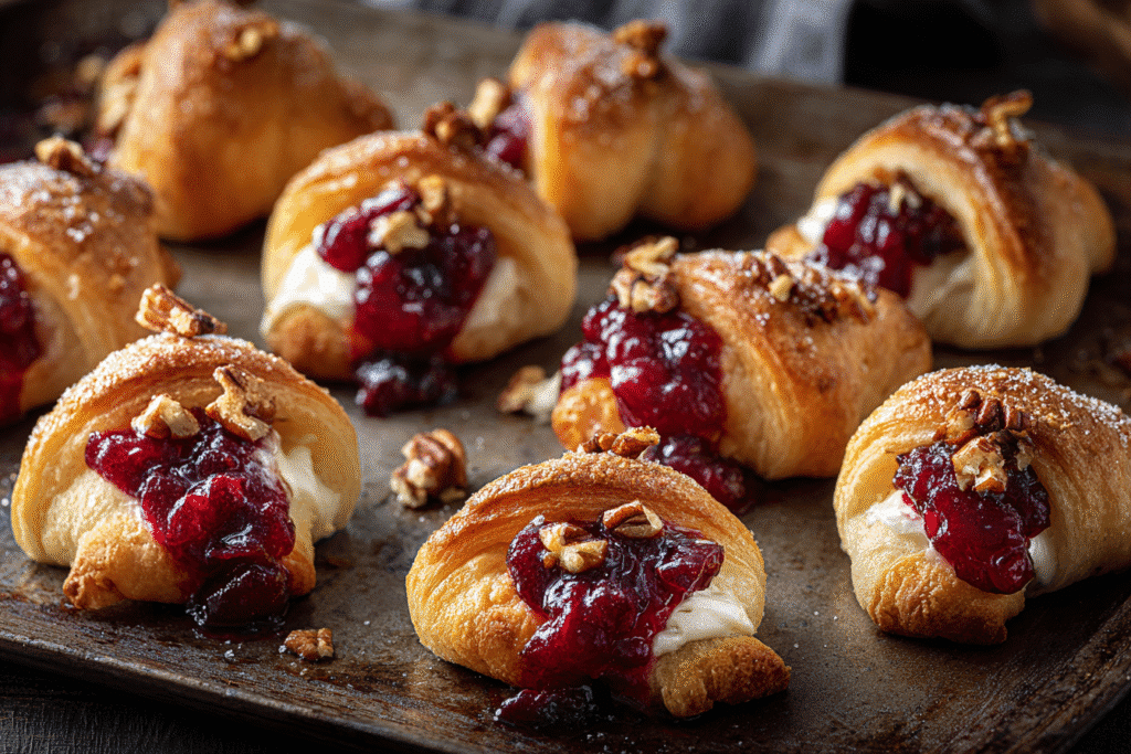 Easy Cranberry Cream Cheese Crescent Bites : Perfect Holiday Treat 4 image 2